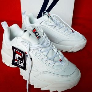 Fila White Sports Shoes